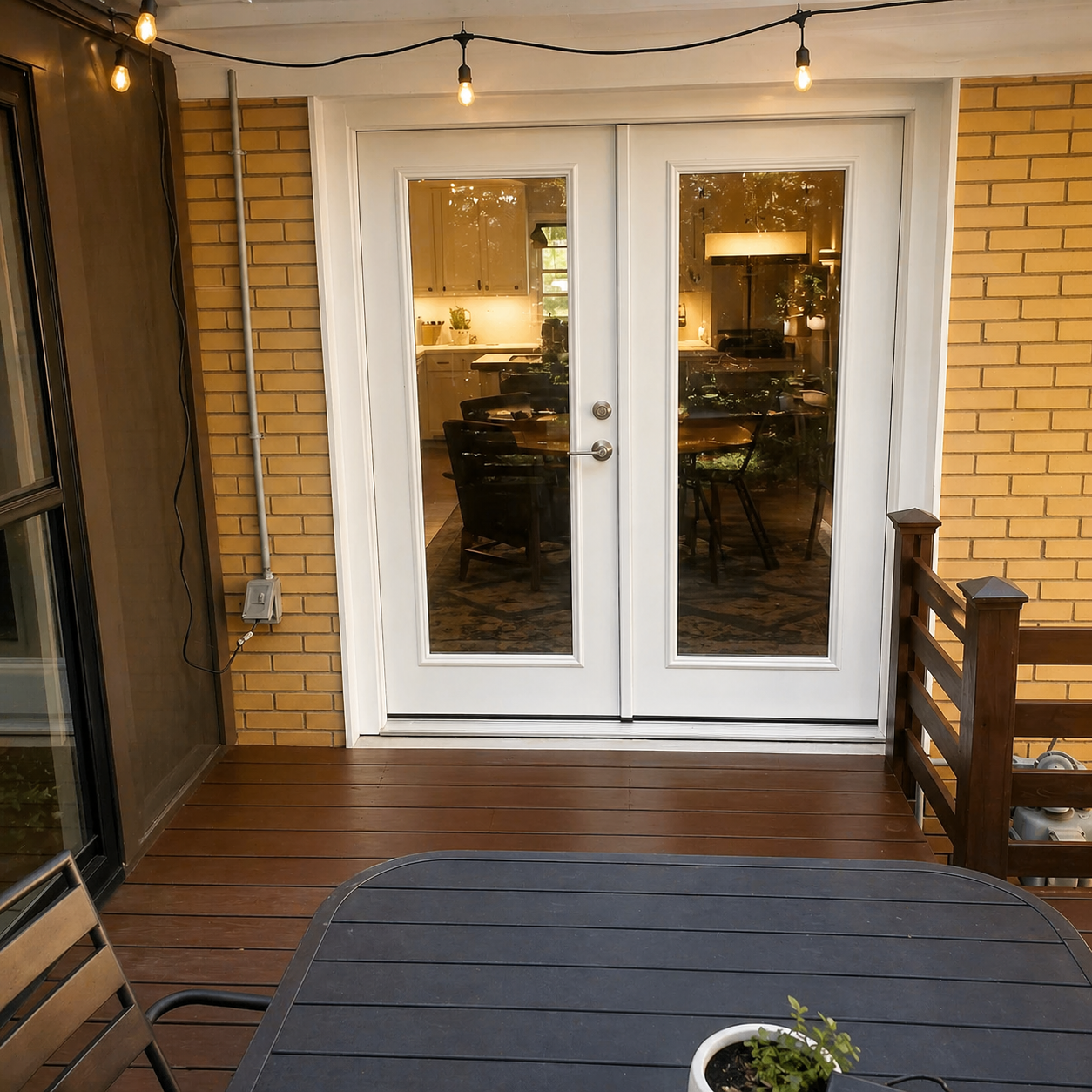 Window to French Door Conversion — after
